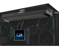 Lian Li HydroShift II LCD-S 360N RGB LCD Fanless Black 360mm - 1486799 - zdjęcie 5